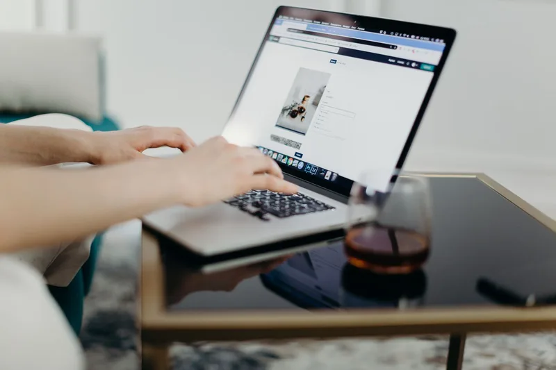 Person uploading a digital product file for sale online